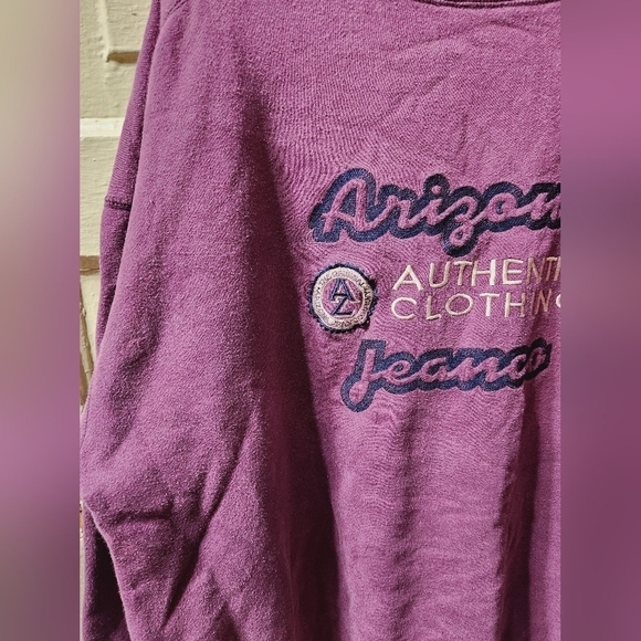 Arizona Jeans Vintage Purple Crewneck Sweatshirt - Picture 3 of 5